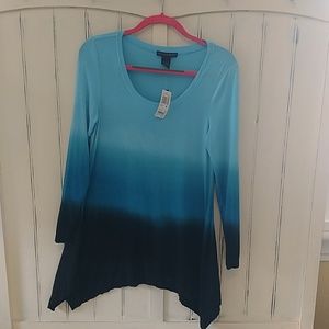 Grace Elements ombre long sleeve shirt